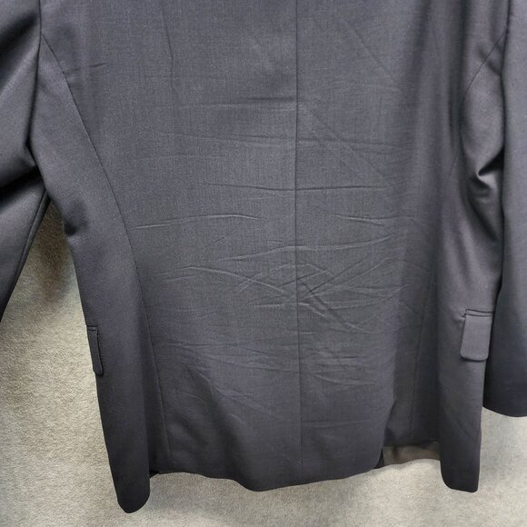 Oscar De La Renta Stretch Wool Blazer Mens 46R Navy Blue Suit‎ Jacket Sport Coat - Picture 6 of 12